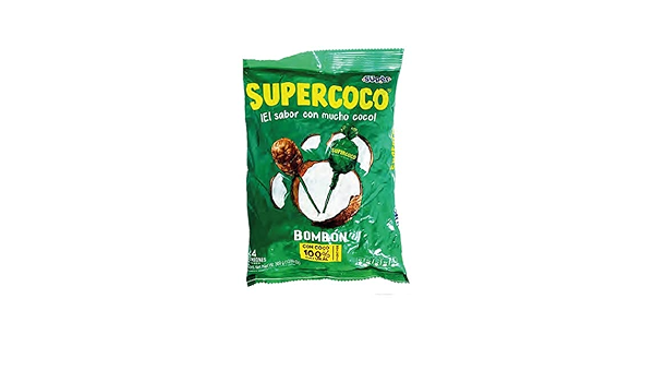 Supercoconut coconut lollipop 24 units (360 gr)